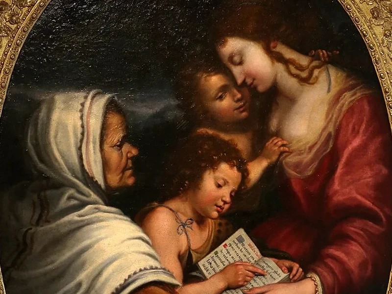 1600-Giovan Battista Vanni - Madonna col Bambino, san Giovannino e sant'Elisabetta